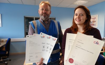 Eager staff gain qualifications with company backing