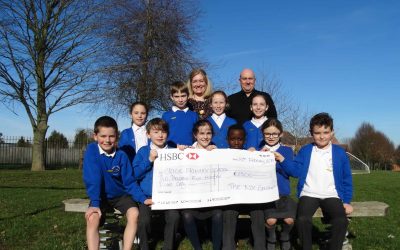Our donation helps revamp primary school’s playground in time for spring
